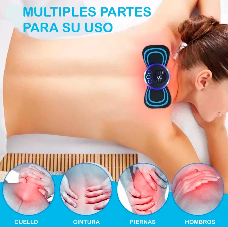 masajeador papada led+mini parche masaje