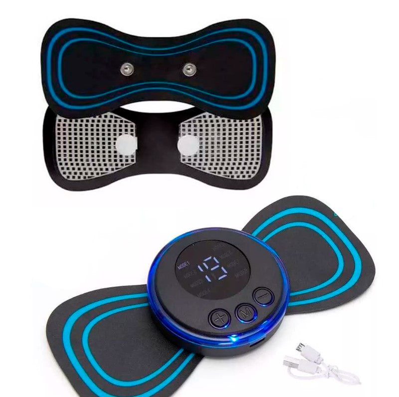 masajeador papada led+mini parche masaje