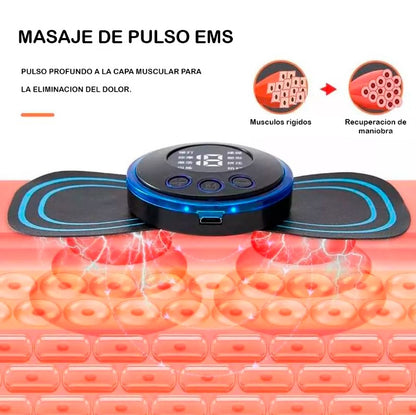 masajeador papada led+mini parche masaje